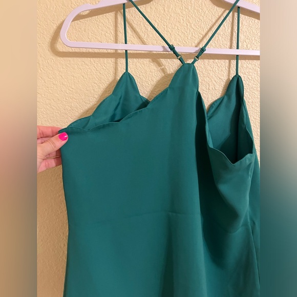 J. Crew scalloped Cami Green Size 2 - Picture 12 of 13